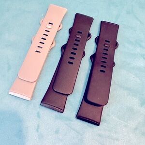 Three FitBit Versa 3 watch bands, NWOT.